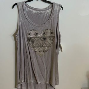 Minders Dreamr Tribal Heart Tank Top Boho Sleeveless